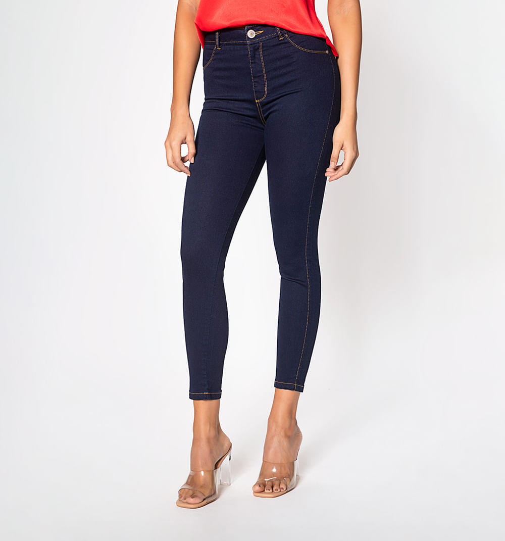 Jeggings tiro alto, cinco bolsillos,tayl