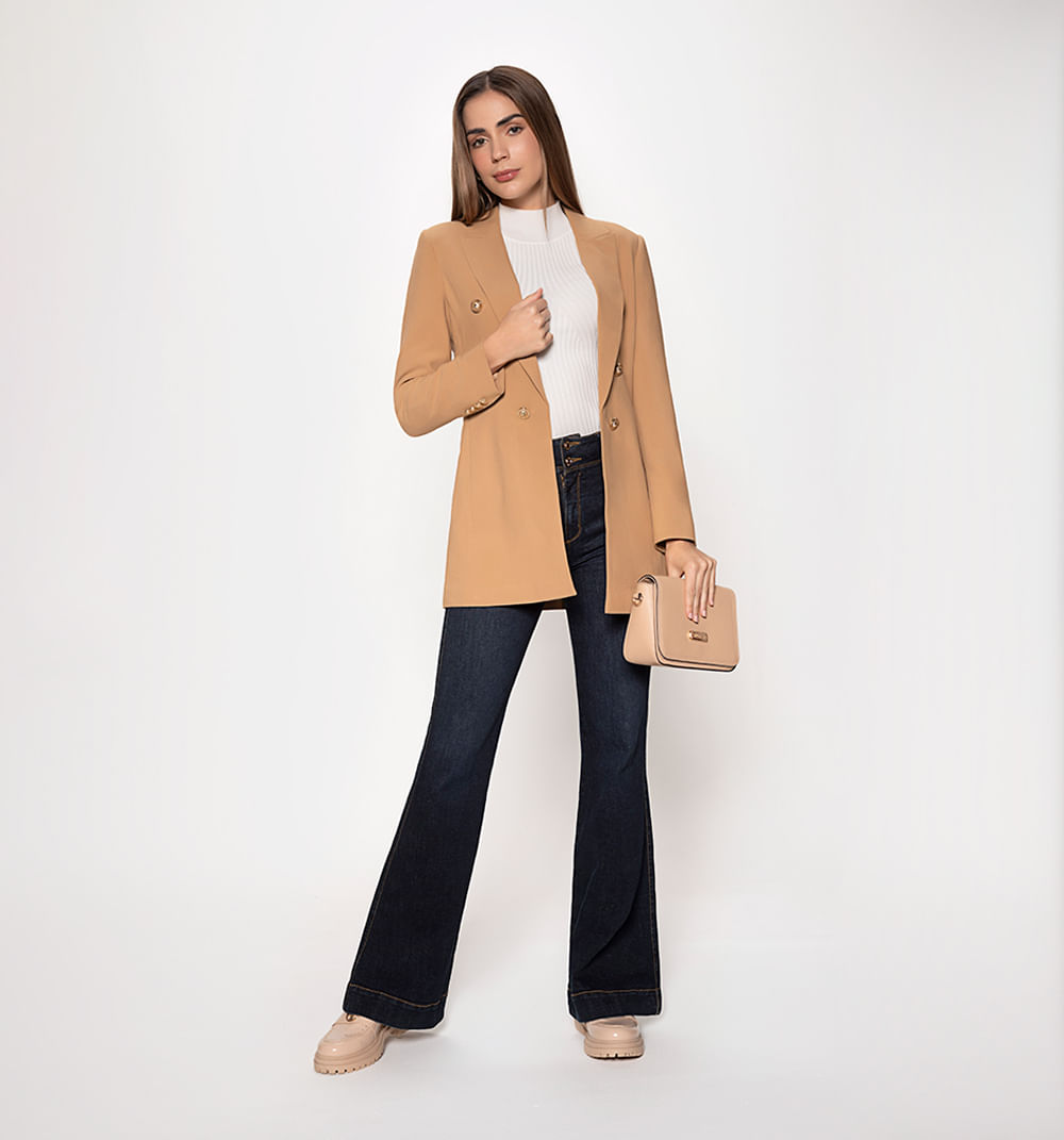 Blazer largo 6 botones
