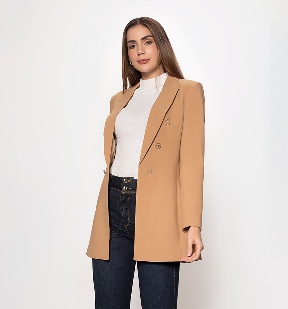 Blazer largo 6 botones