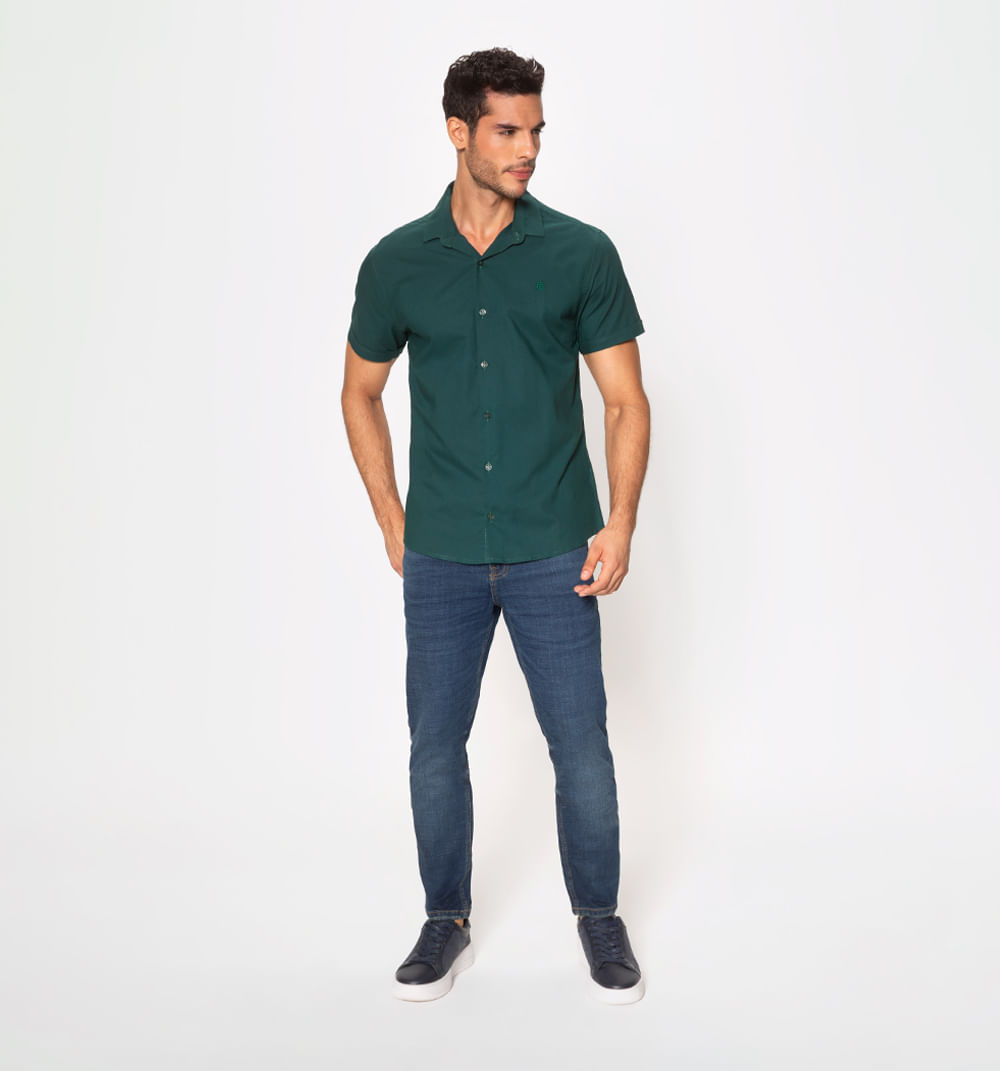 Camisa manga corta slim fit