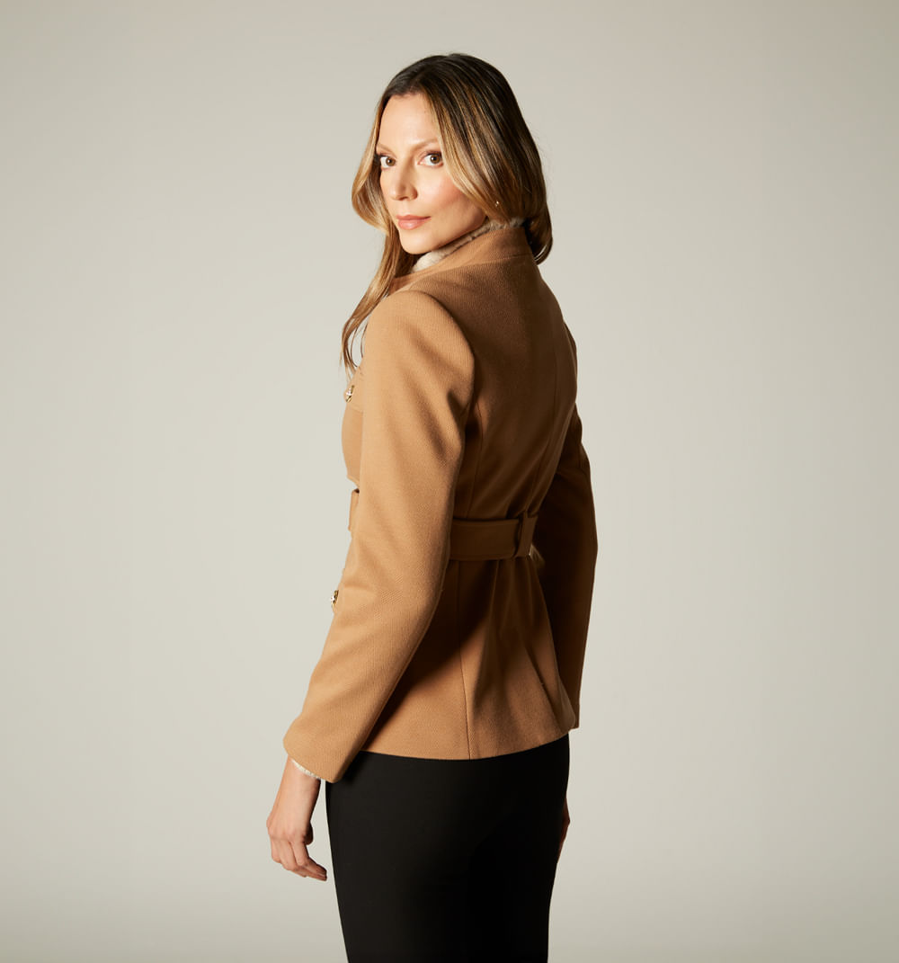 Chaqueta cargo de paño