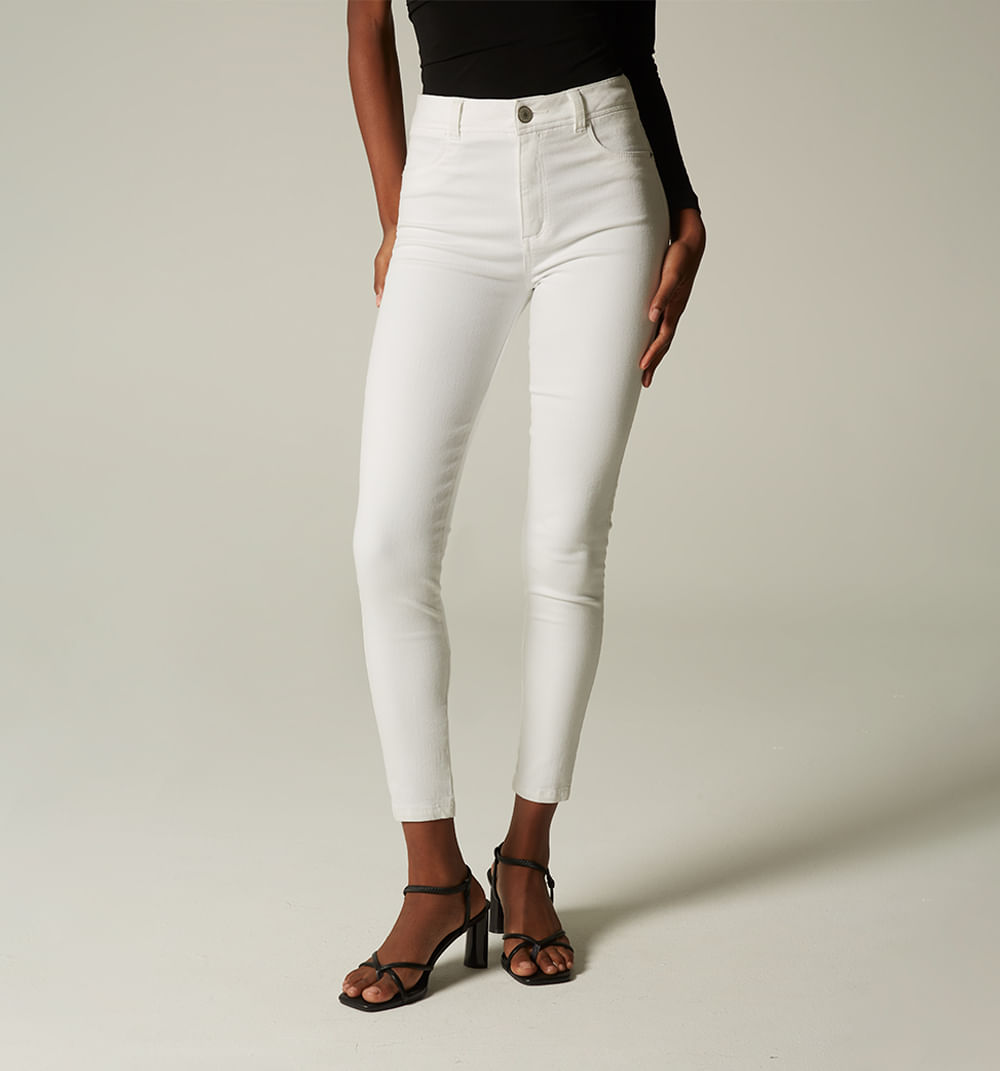 Jeggings tiro alto, cinco bolsillos, tay