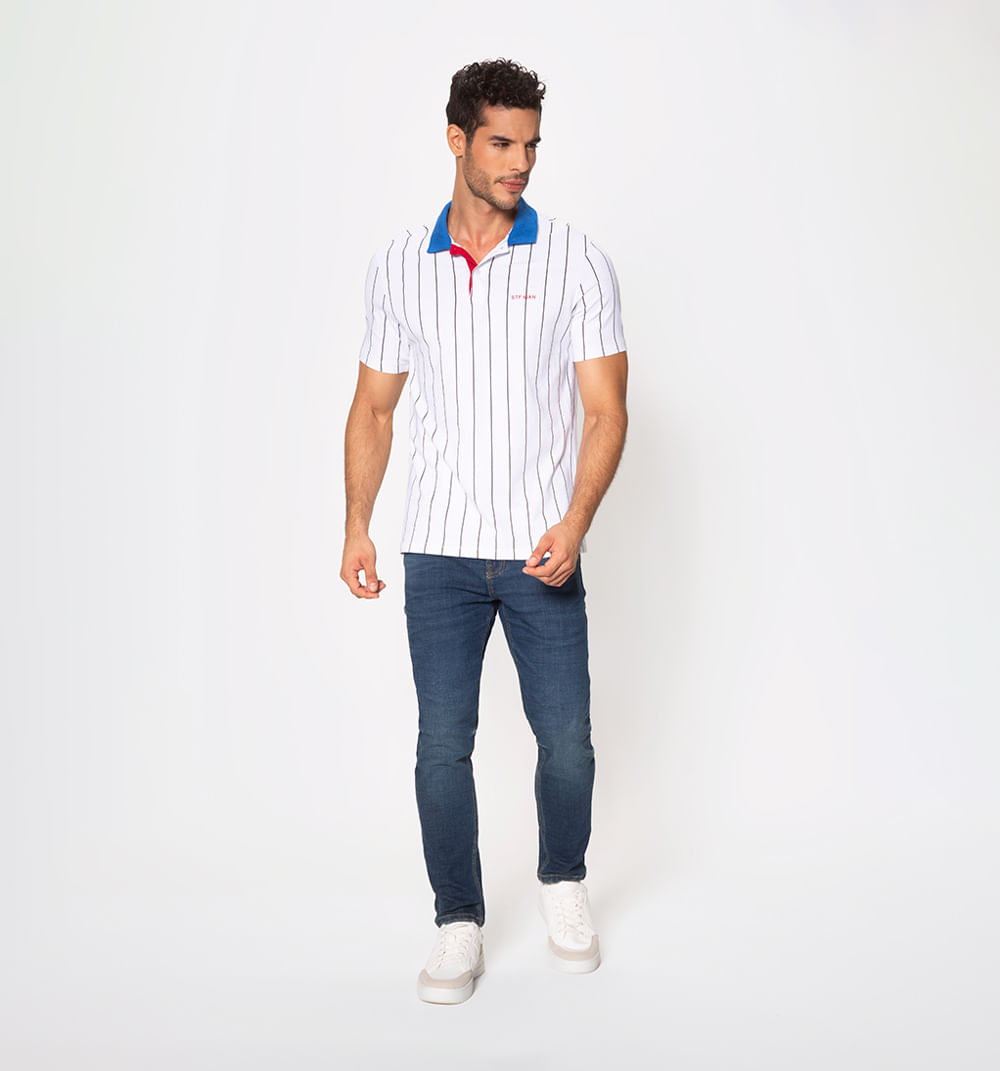 Polo de rayas slim fit