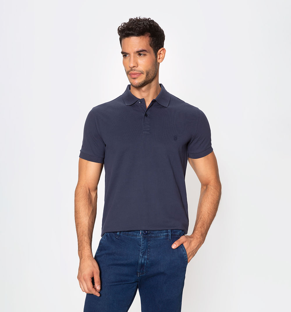 Pantalón tipo chino en indigo