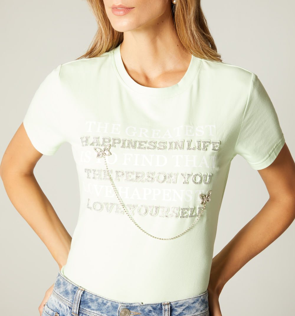 Camiseta mariposas y hot fix