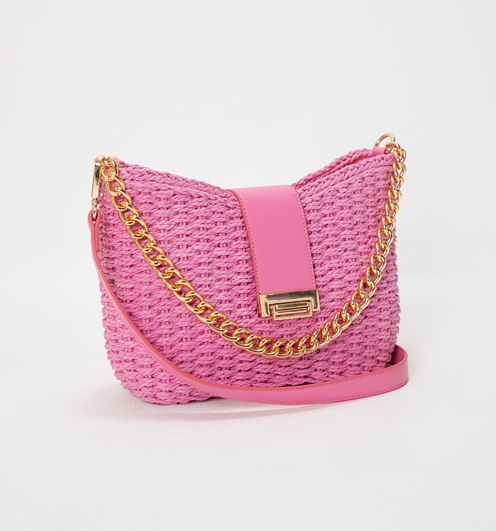 Bolso manos libres mediano con cadena
