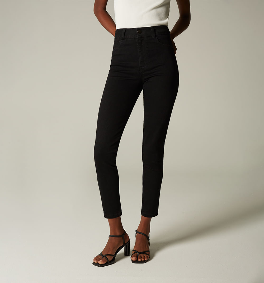 Jeggings tiro alto, cinco bolsillos, tay
