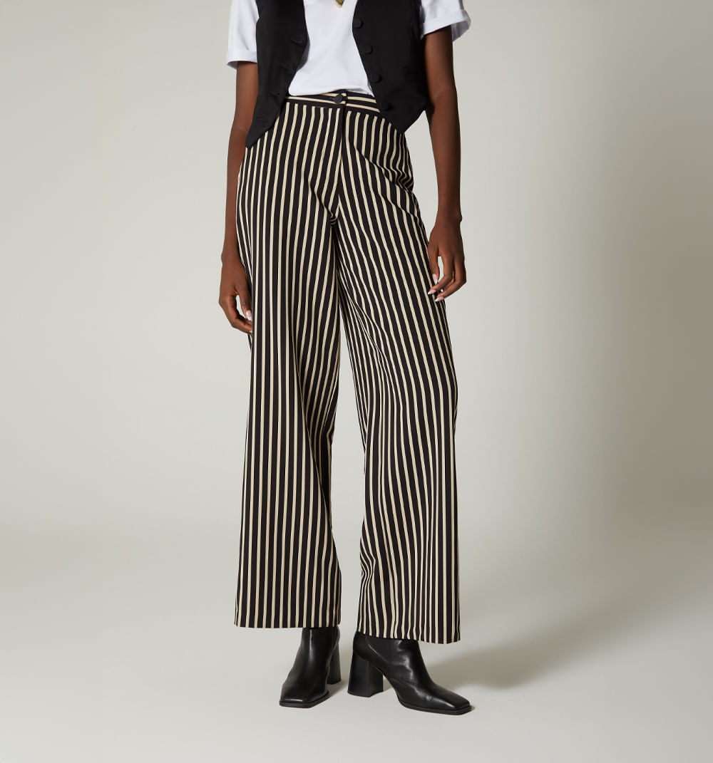 Pantalon palazo rayas