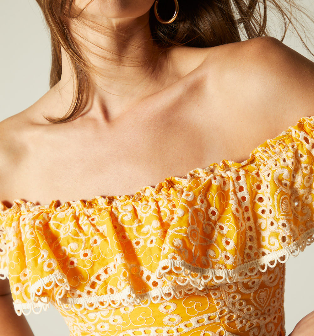 Vestido largo campesino