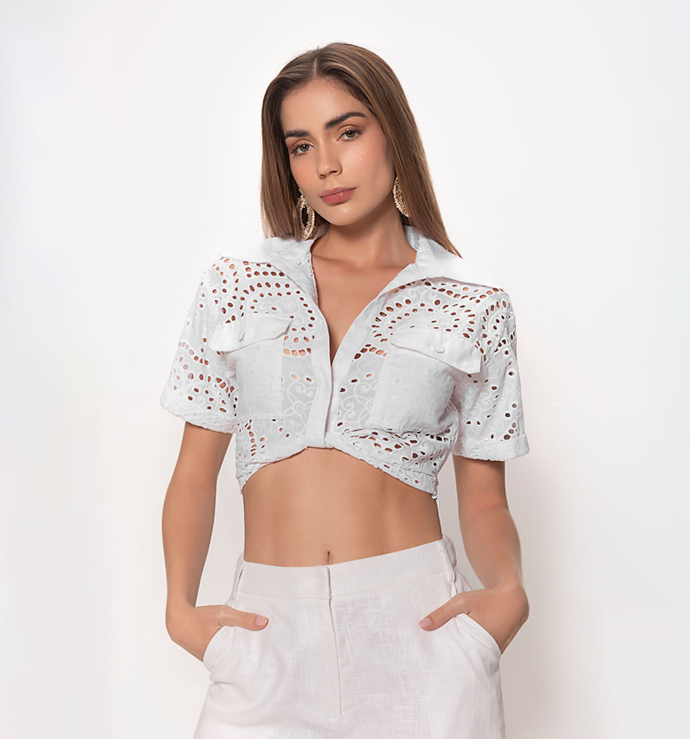 Blusa  manga corta