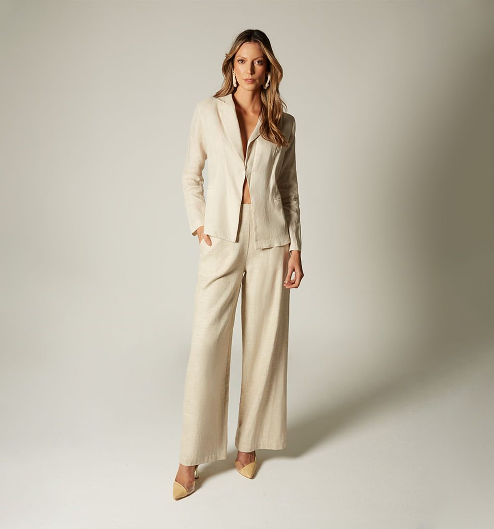 Blazer manga larga solapa