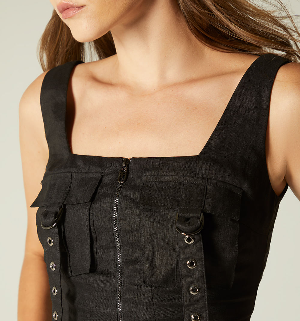 Blusa con bolsillos
