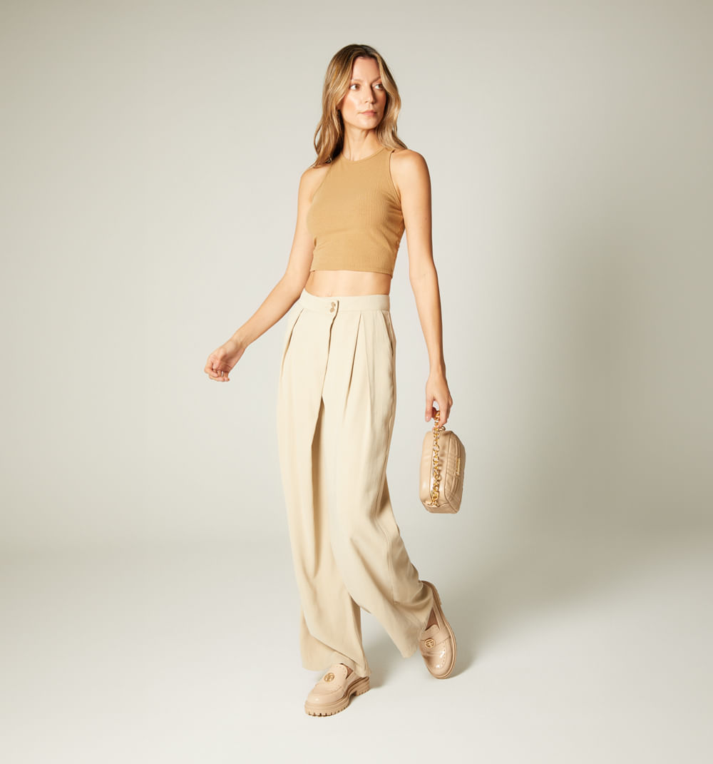 Jogger  pretina resortada bolsillos con