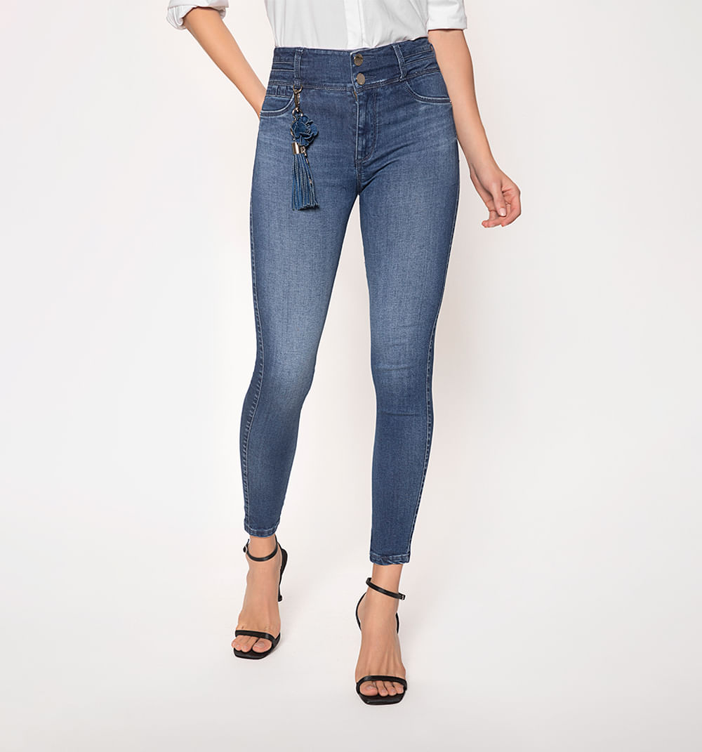 Jean ultraslim, tiro alto, levantacola,