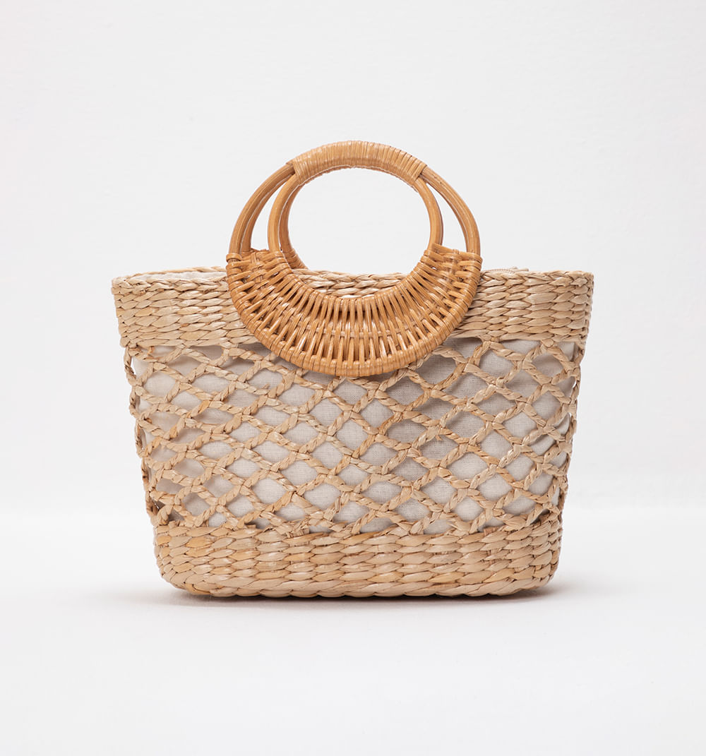 Bolso de mano costero rectangular tipo c