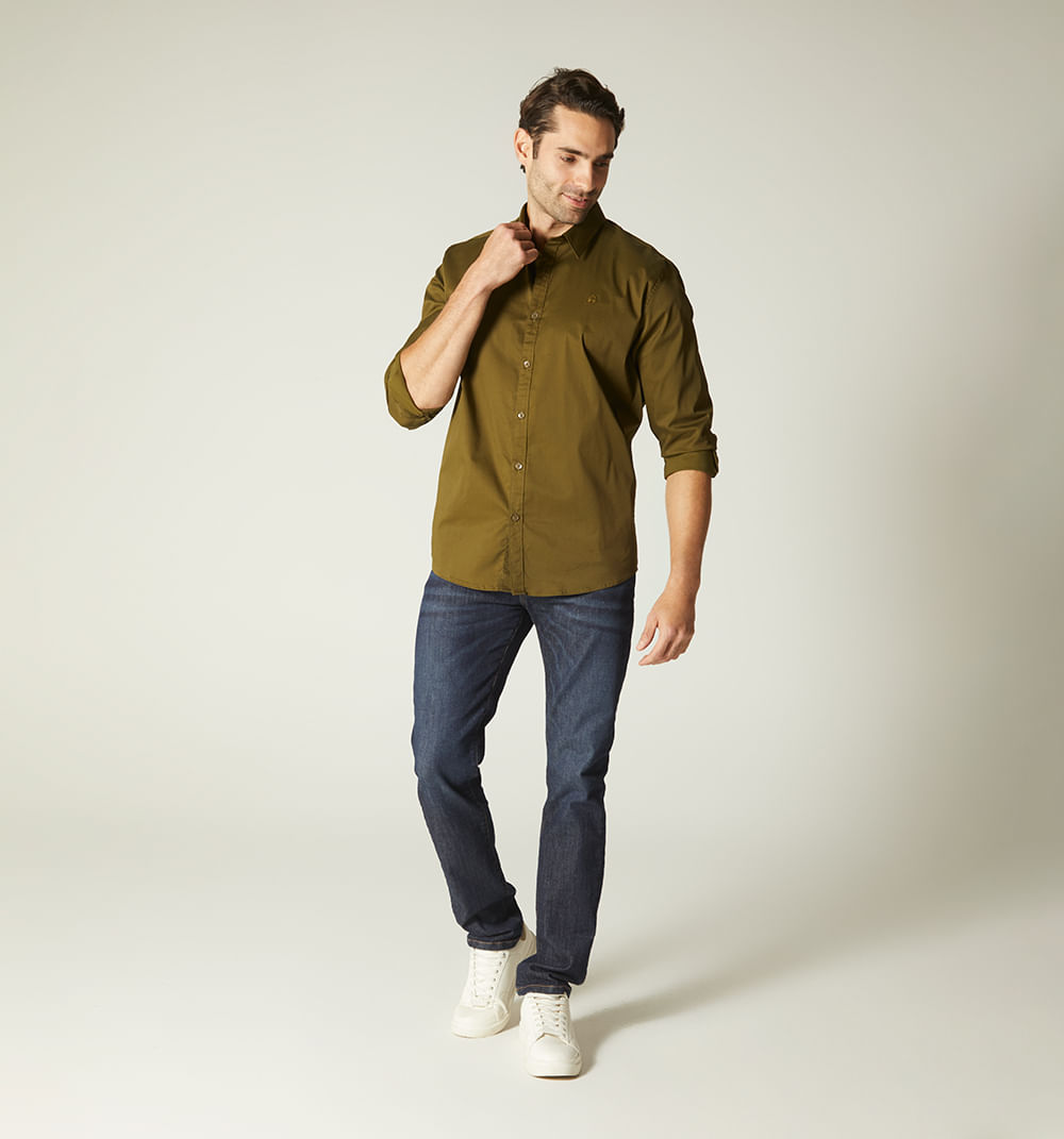 Camisa para hombre básica regular fit