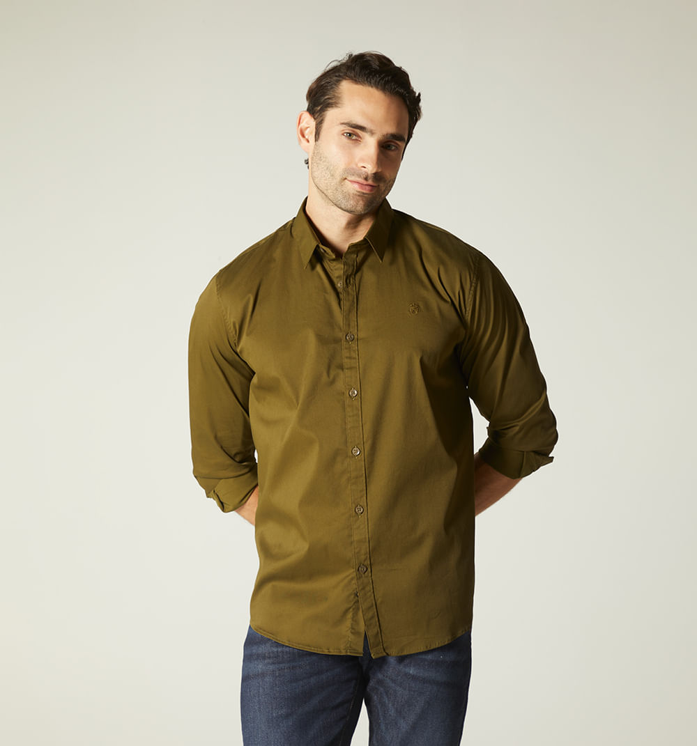Camisa para hombre básica regular fit