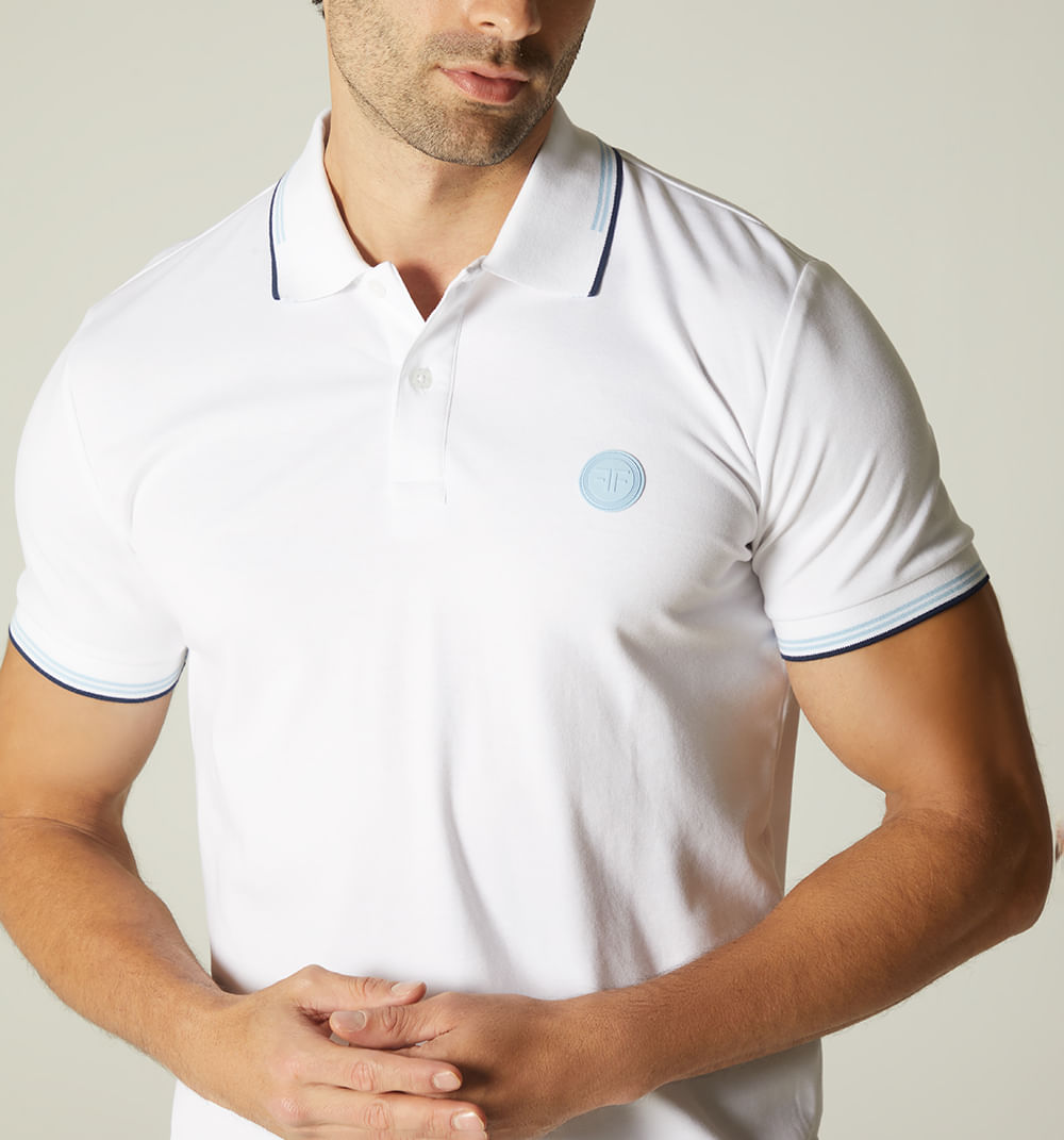 Polo para hombre con sello