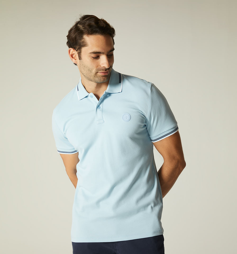 Polo para hombre con sello
