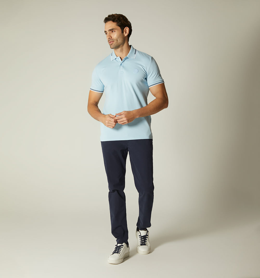 Polo para hombre con sello