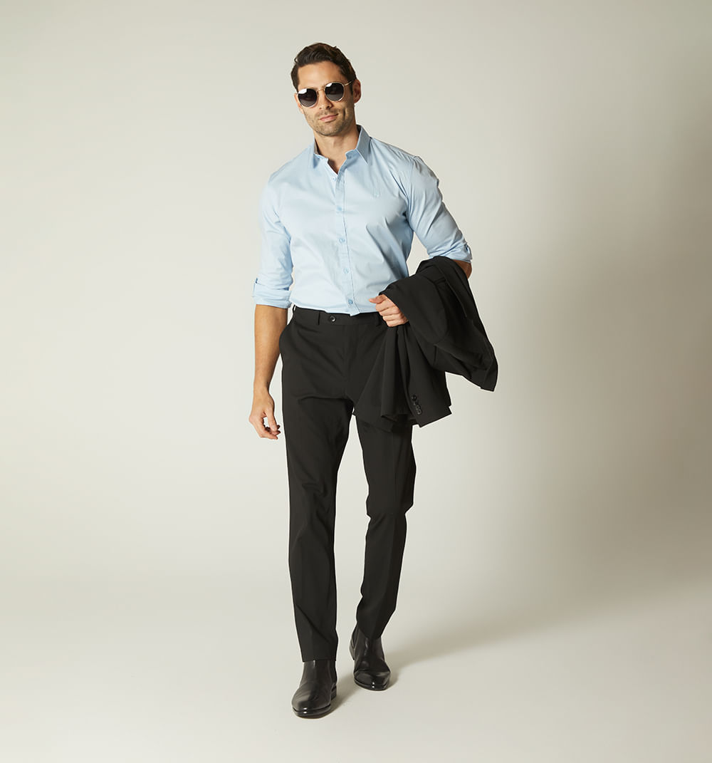 Camisa para hombre básica regular fit