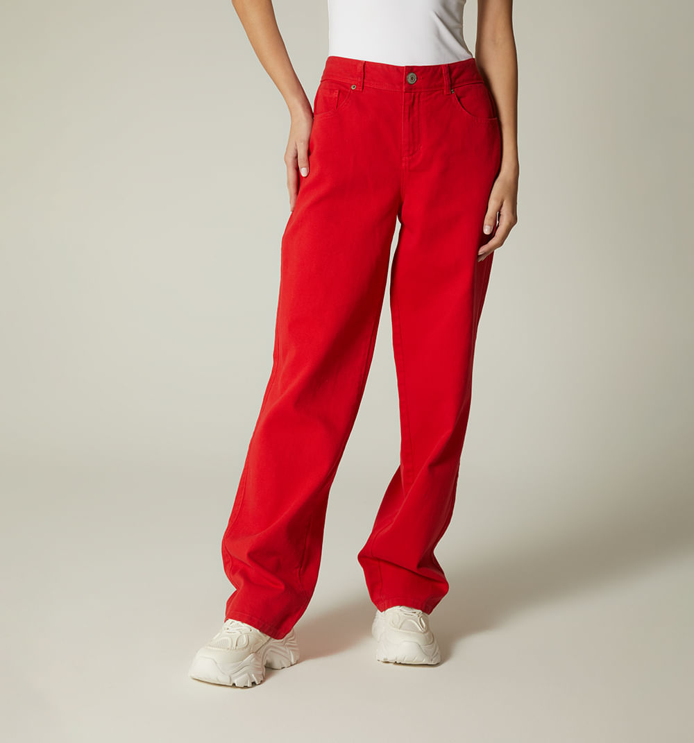 Jean bota recta, tiro medio, cinco bolsi