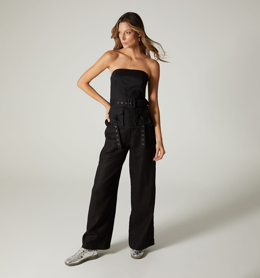 Blusa straple larga