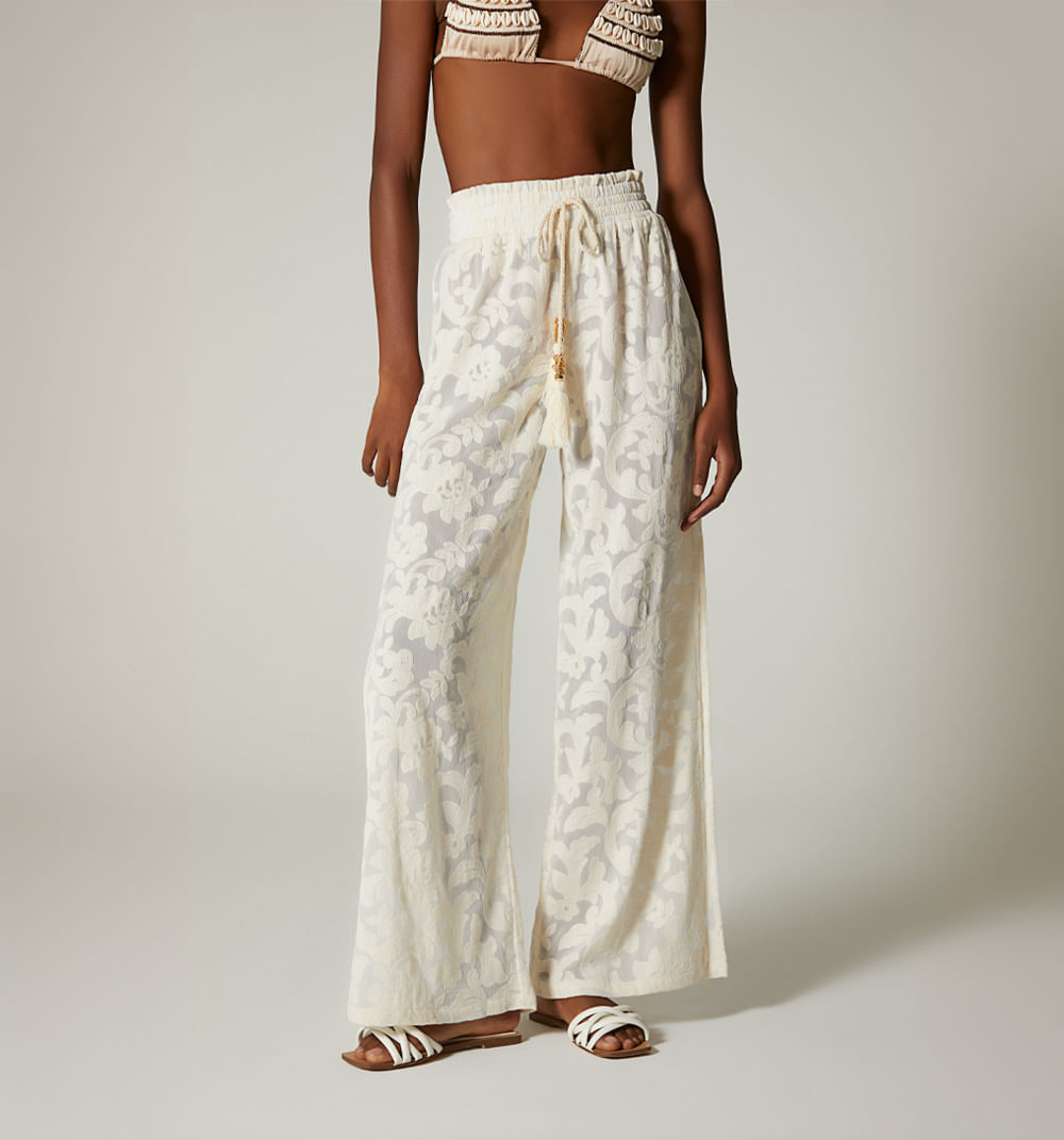 Pantalon palazzo para salida de baño