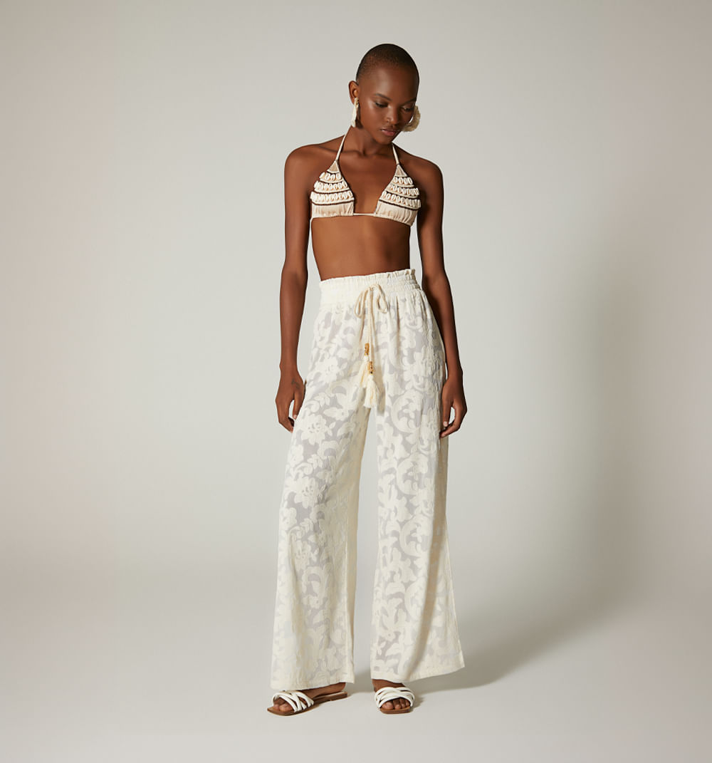 Pantalon palazzo para salida de baño