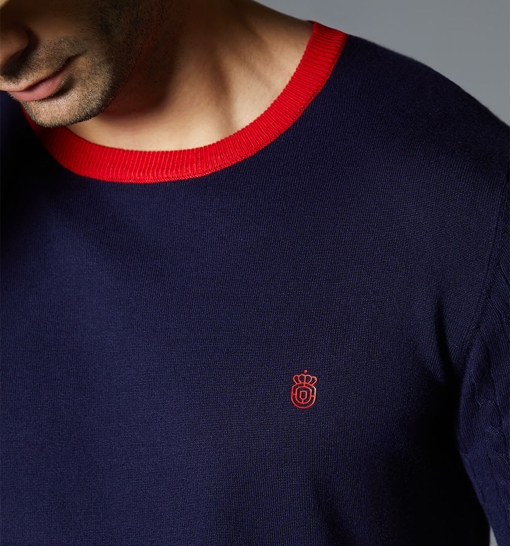 Camiseta para hombre tejida con manga tr