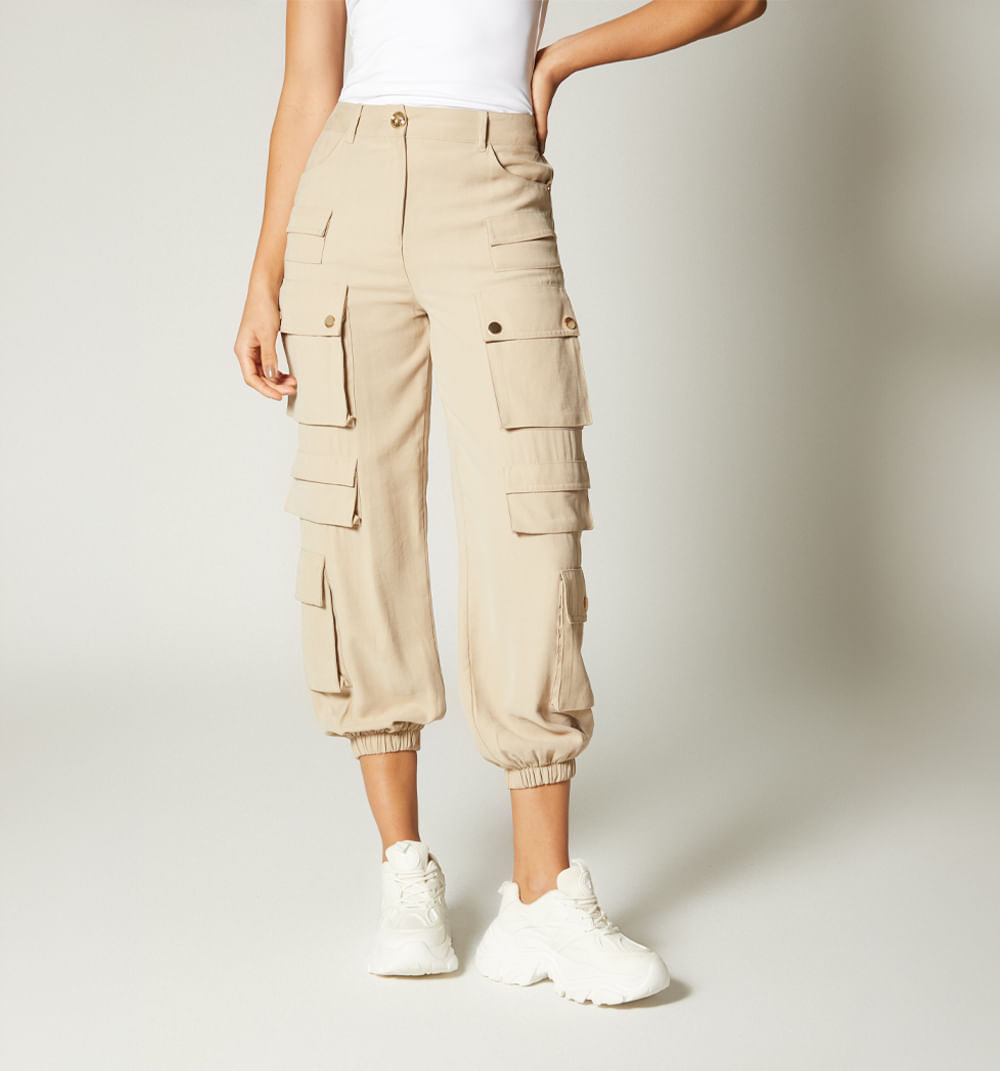 Pantalon jogger multibolsillos