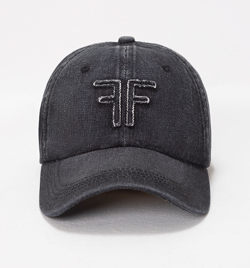 Gorra denim logo parche