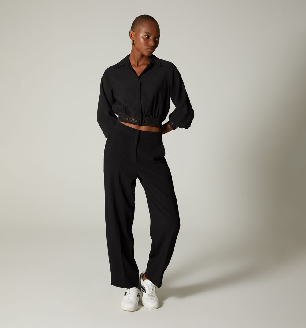 Camisera manga larga con elastico