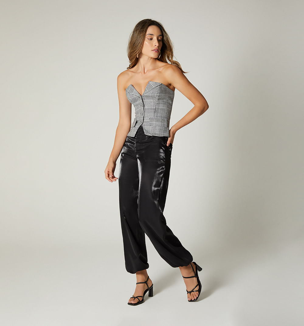 Pantalon cargo con elastico y graduador