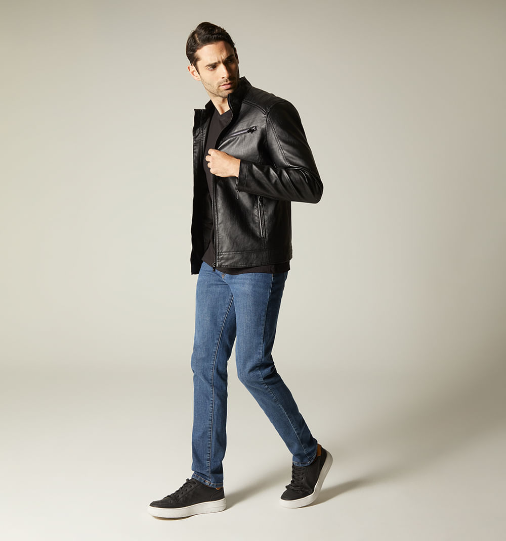 Chaqueta biker para hombre