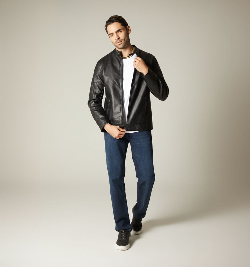 Chaqueta para hombre con placa