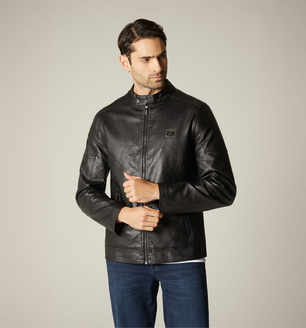Chaqueta para hombre con placa