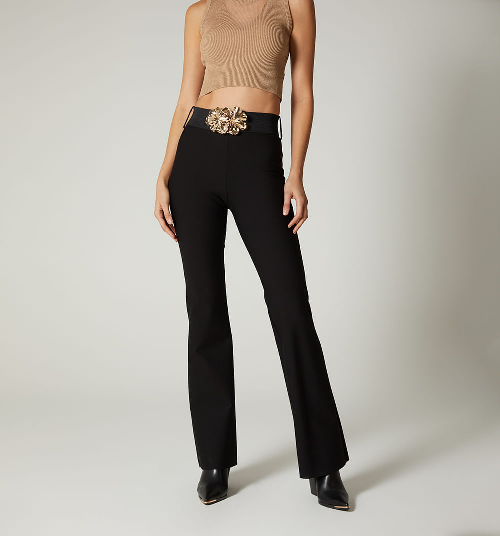 Leggins tiro alto bota semi campana y co