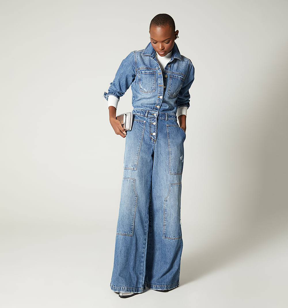 Enterizo largo con bolsillos