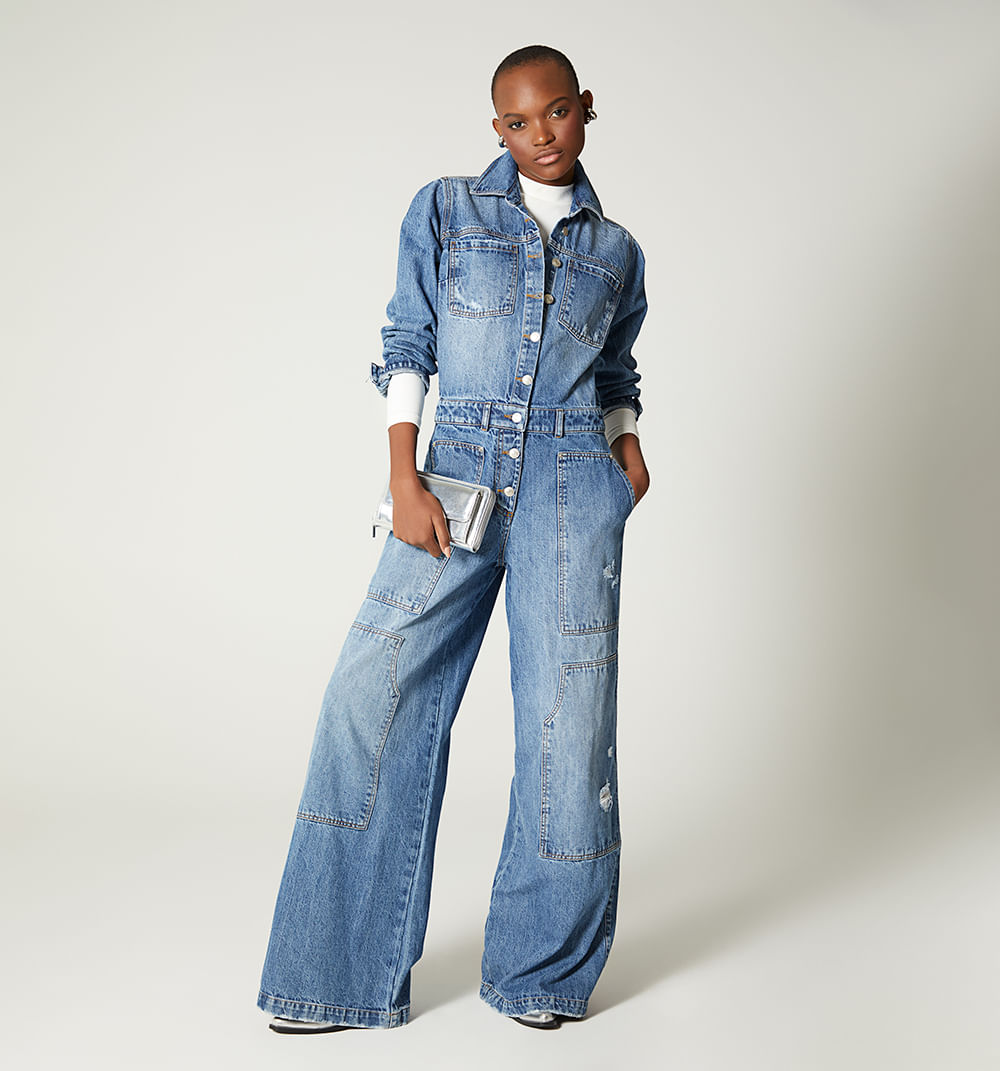 Enterizo largo con bolsillos