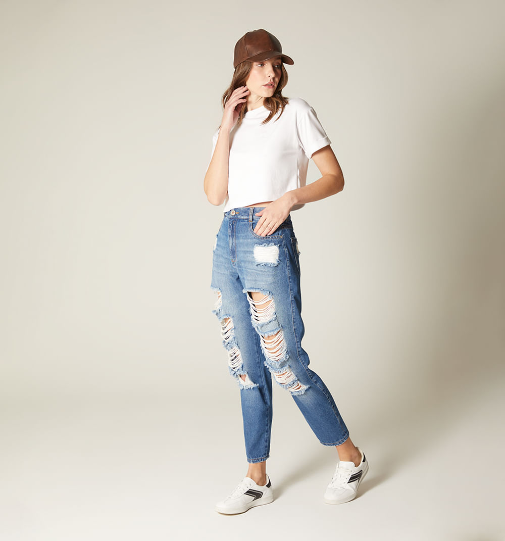 Jean girlfriend basico kendall tiro alto