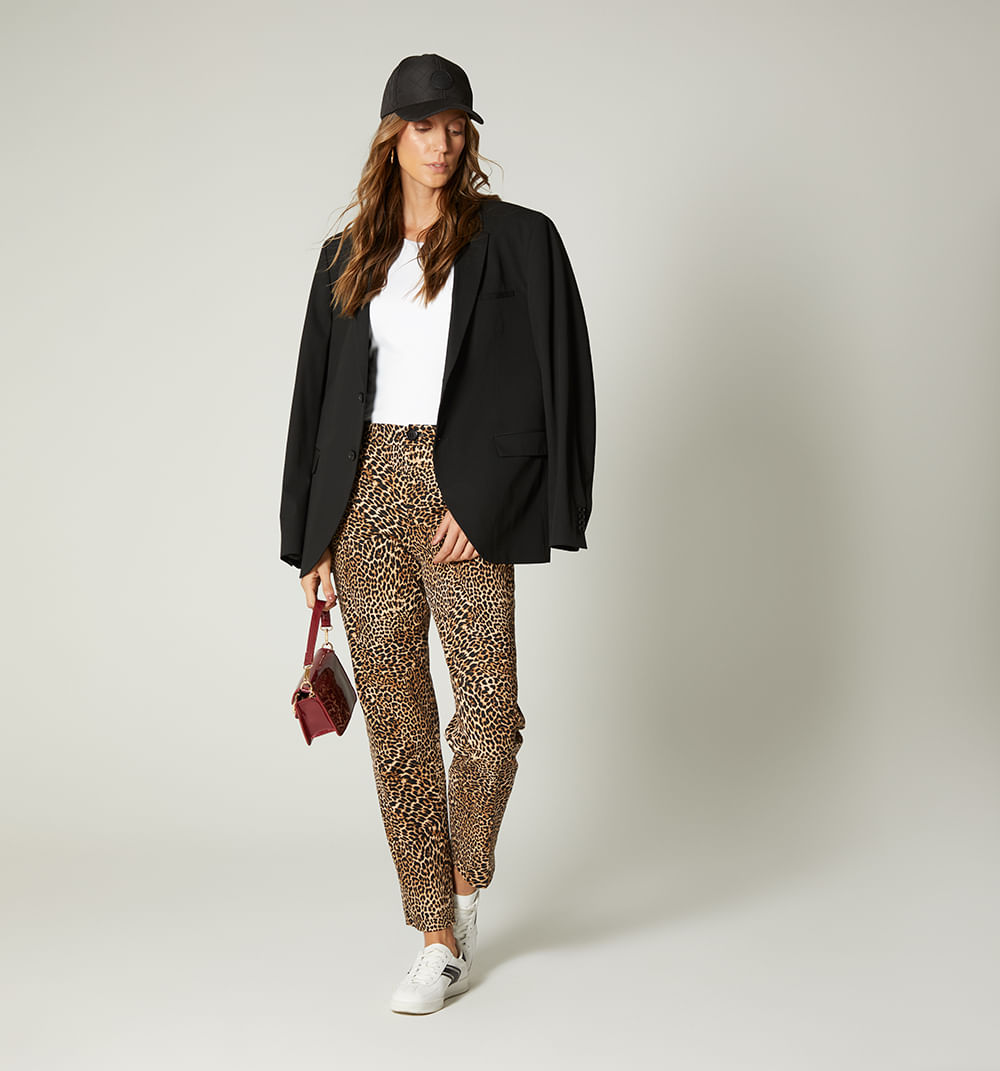 Pantalon animal print