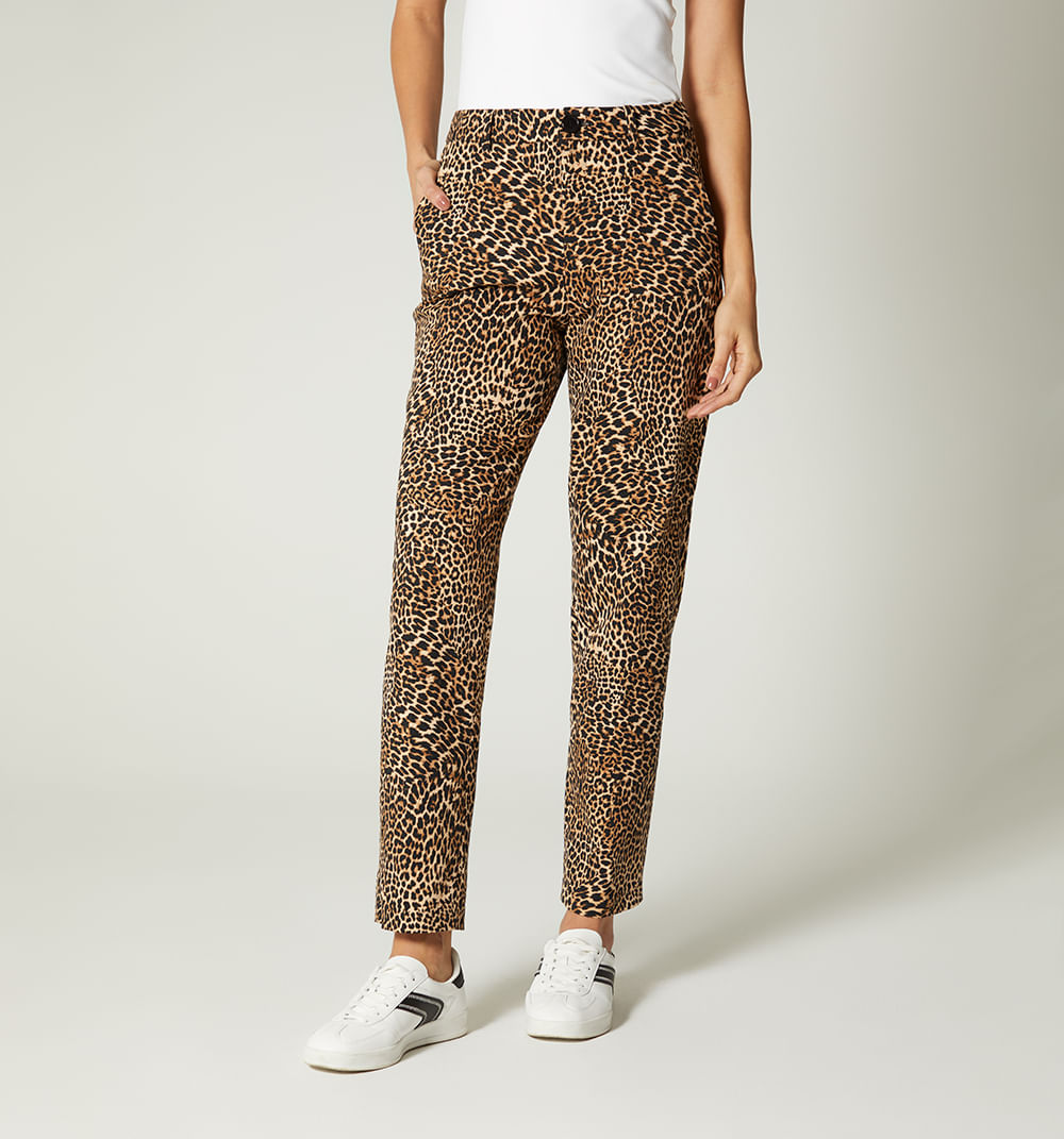 Pantalon animal print