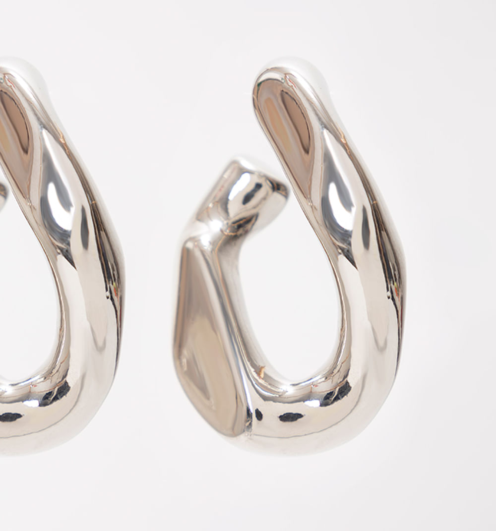 Aretes maxi eslabon entorchado
