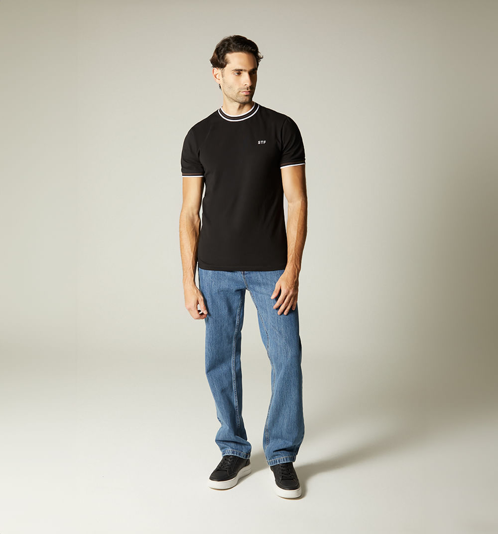 Camiseta para hombre cuello redondo
