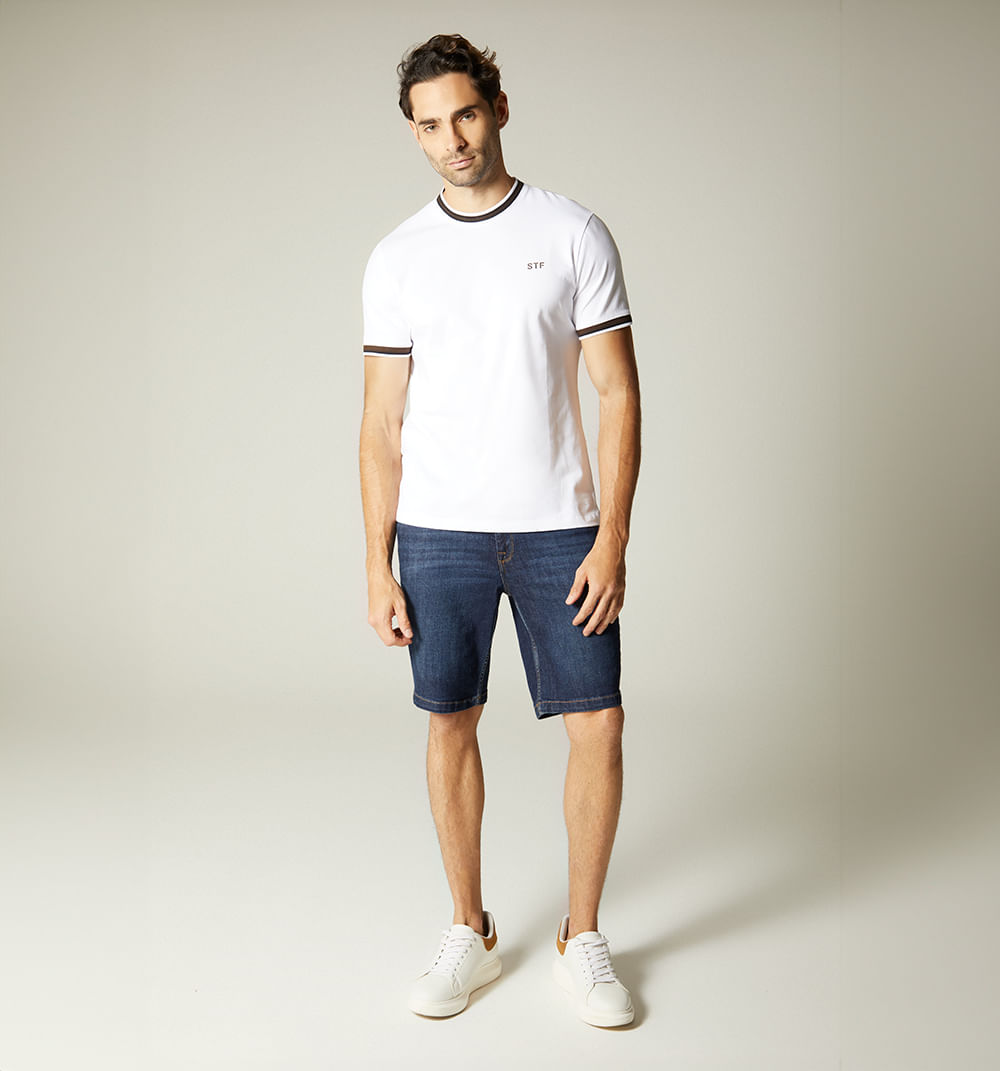 Camiseta para hombre cuello redondo