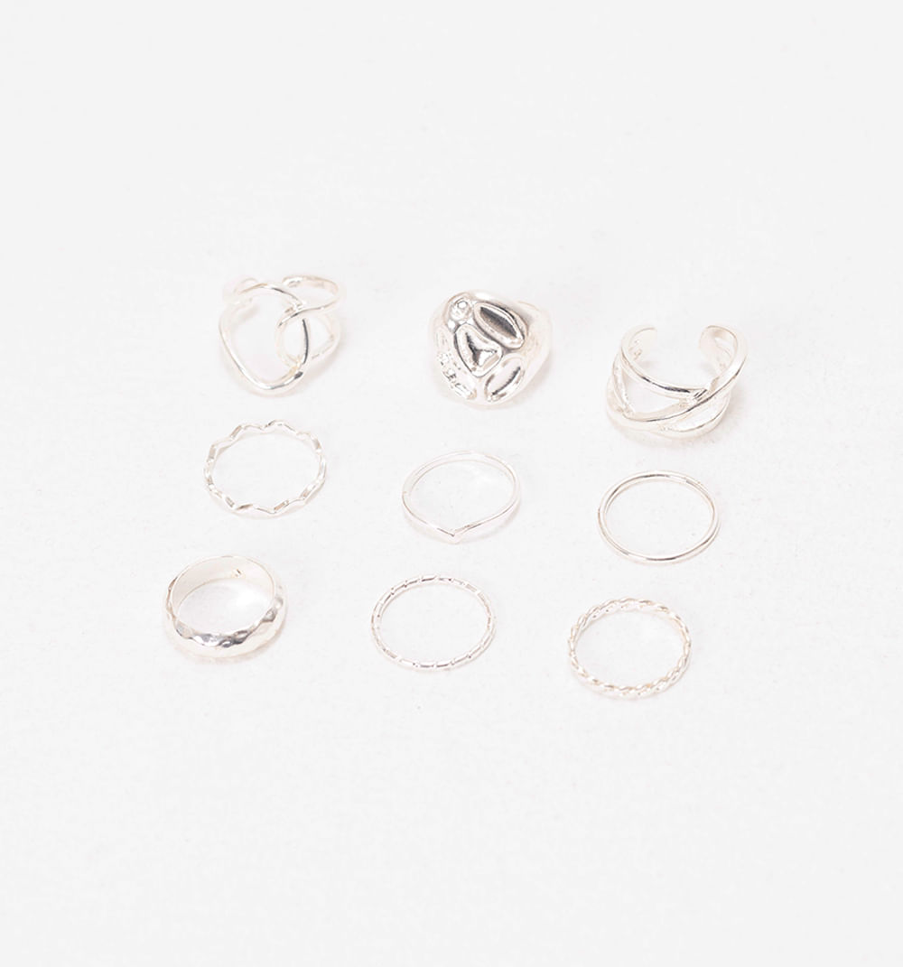 Anillos entorchados set x9