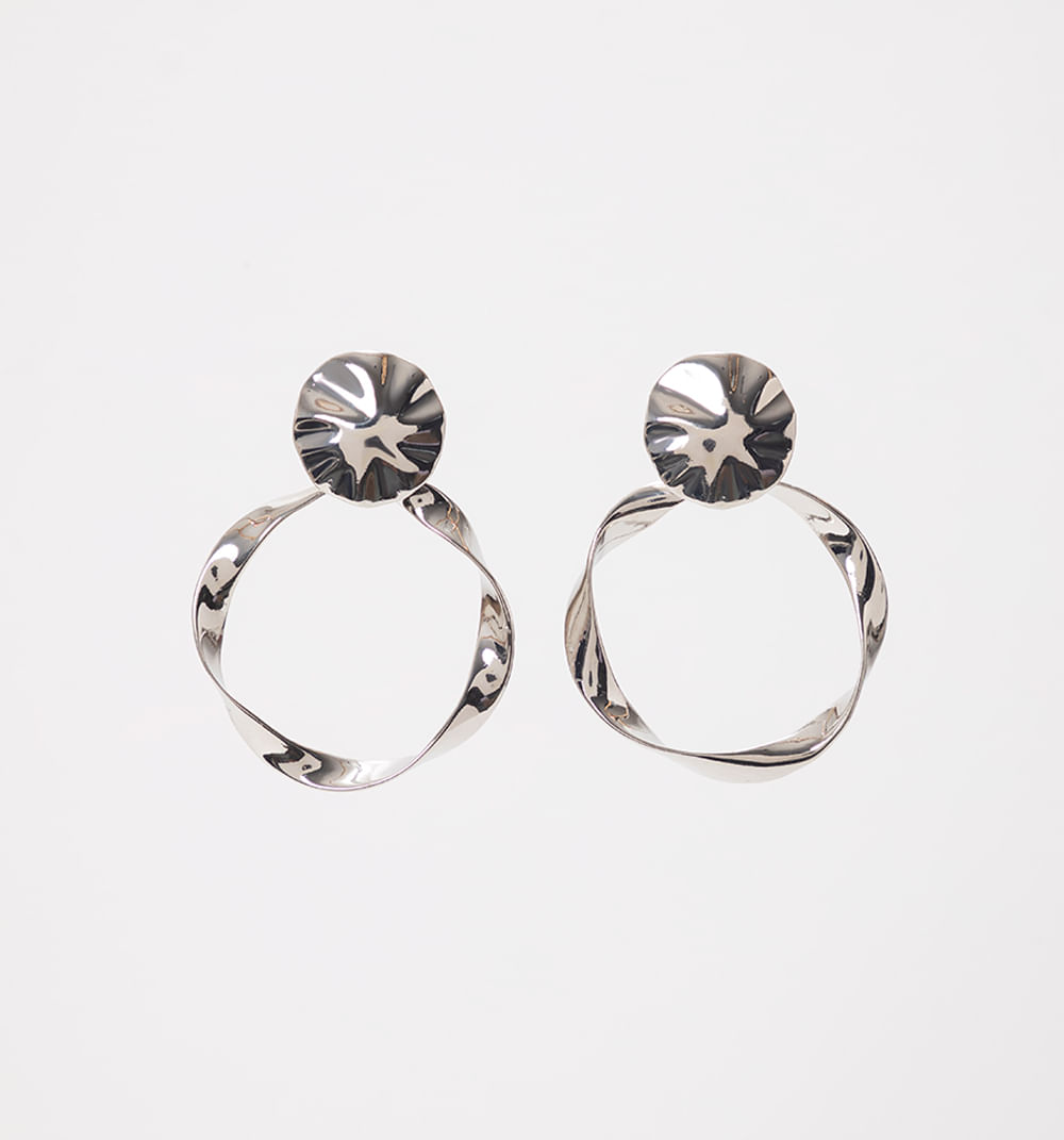 Aretes maxi aro entorchado