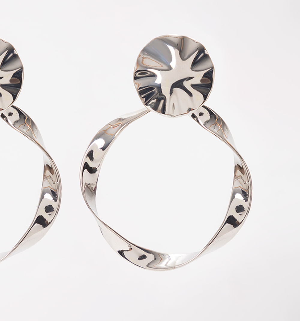 Aretes maxi aro entorchado
