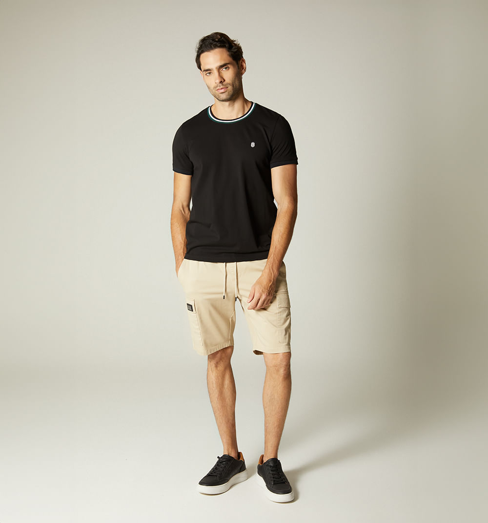 Camisetas para hombre con cuello y puño